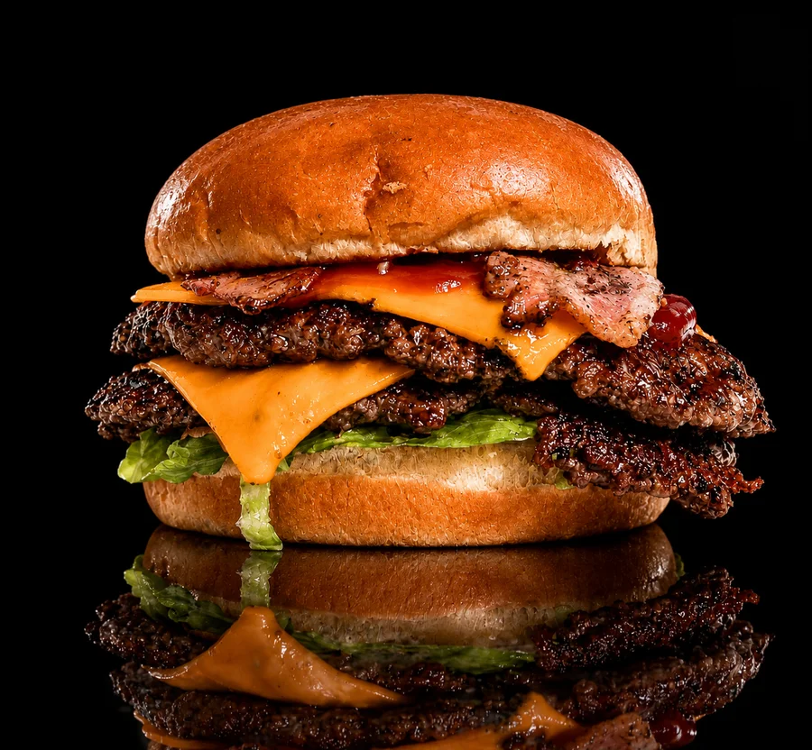 Smash burger bacon fromage